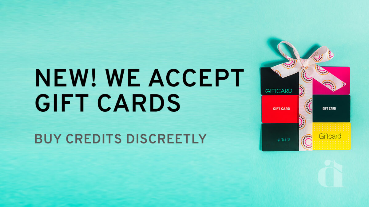 New! Use Retailers Gift Cards to Purchase Credits (U.S. Only) Arousr