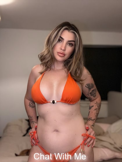 Hot Orange bikini pic. Too hot for clothes in this heatwave 