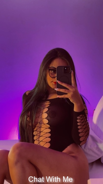 Purple light mischievous gaze and sensations 