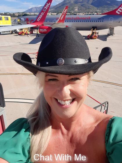 At the airport waiting to board x