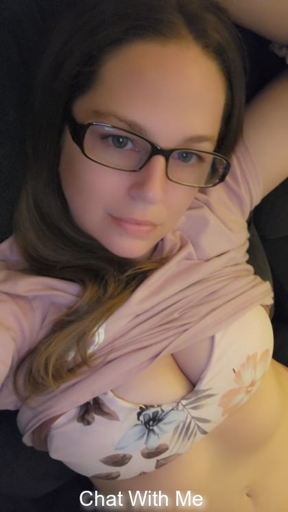 Just your sweet married girl next door enjoying a little quiet time I may look all innocent in pink but dont let the glasses and sweet smile