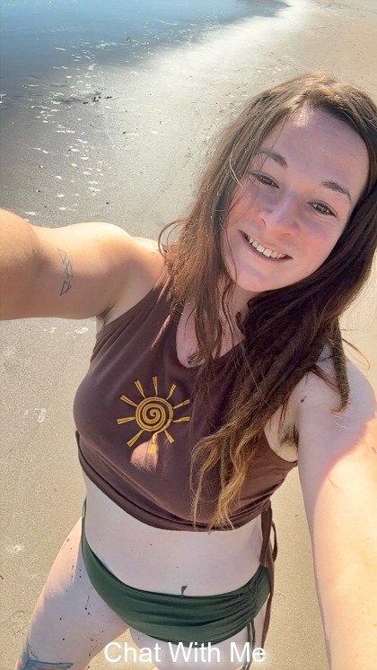 Just a sandy girl making the most of a sunny day