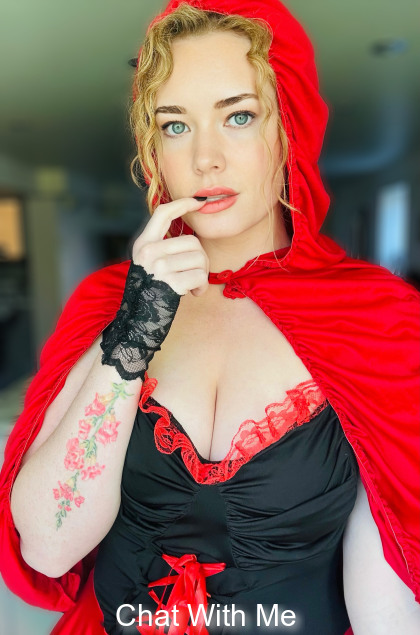 Little Red Riding Hood grew up… now this big bad wolf has huge tits and an even hungrier appetite. 🐺🔥