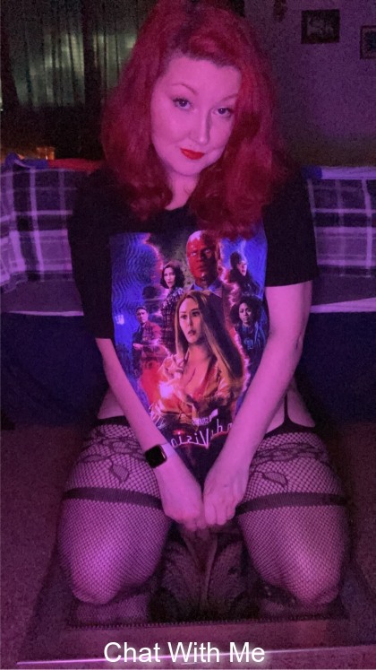 My favorite Tshirt and favorite crotchless stockings