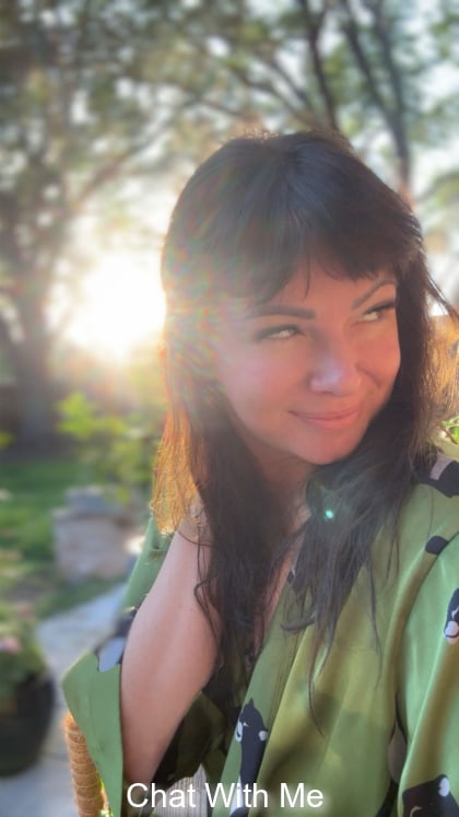 Just the sun and I relaxing in the garden 