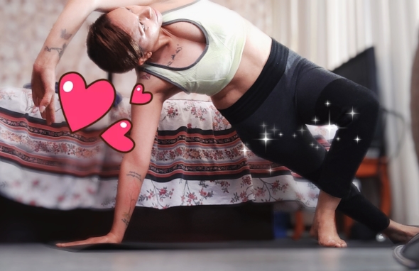 Session of yoga 