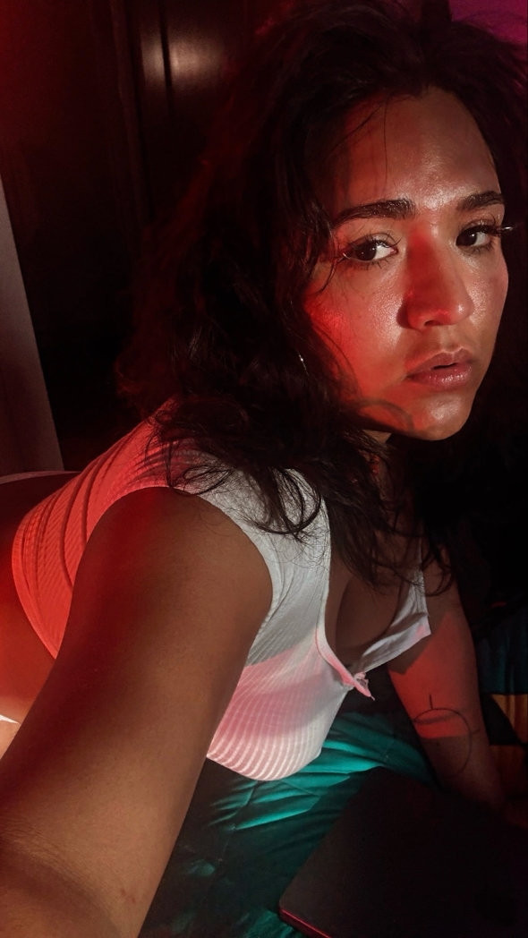 Sun kissed and tan everywhere including my pussy  hehehee 