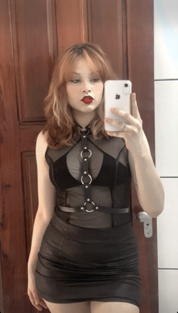 I like to dress up to take random photos 