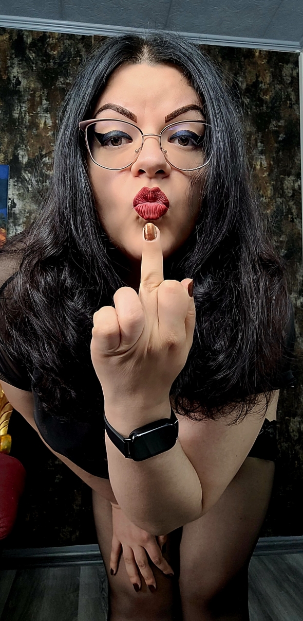 isnt it that a flip off turns you on like nothing else can do since you accepted your lowlyness 