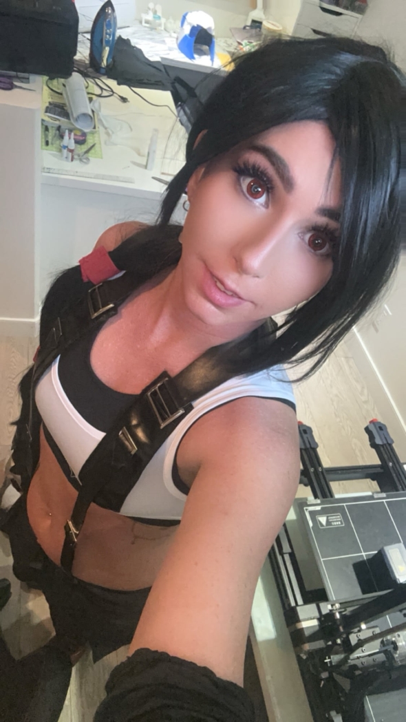 I can be whoever you want me to be but right now i am in my Final Fantasy Tifa Era 