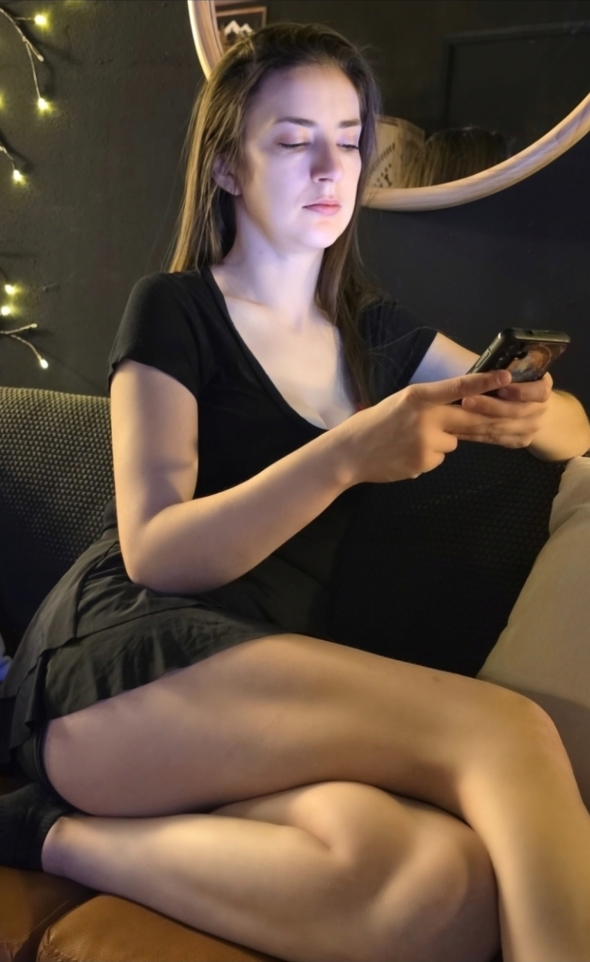 just relaxing at home