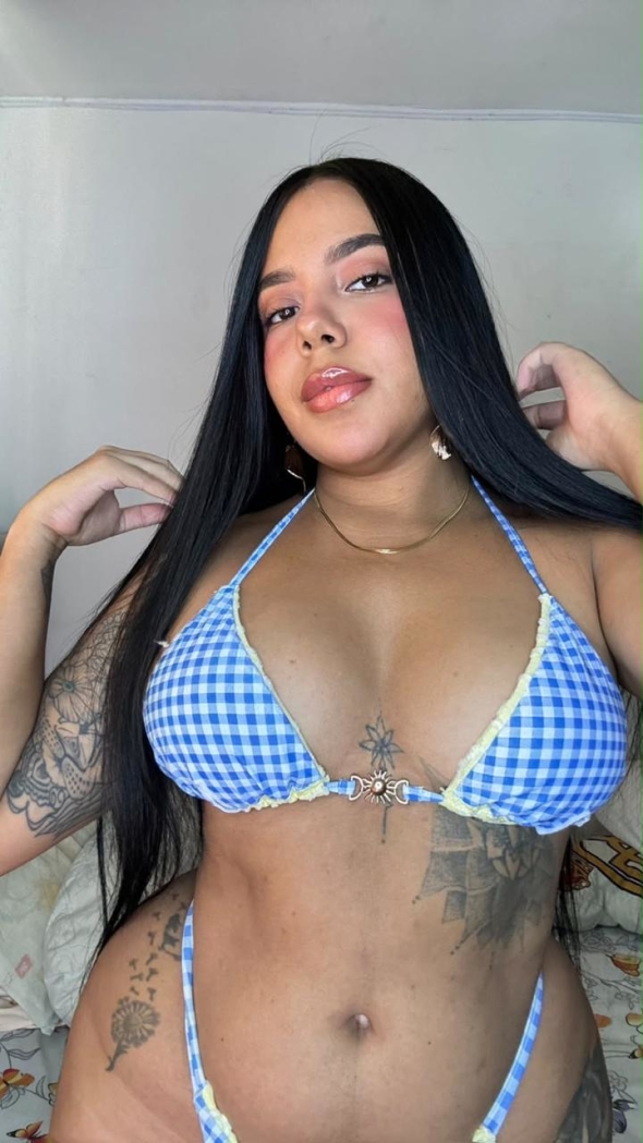 Continuation of my casual and sensual photos in my room with a small swimsuit