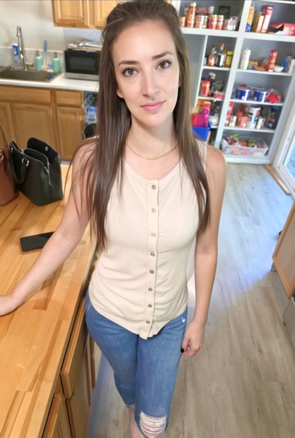 just now I dress regularly looking cute 