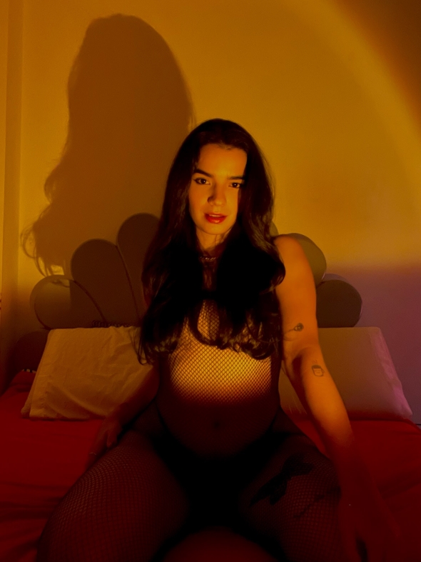Waiting for you in bed.                                             