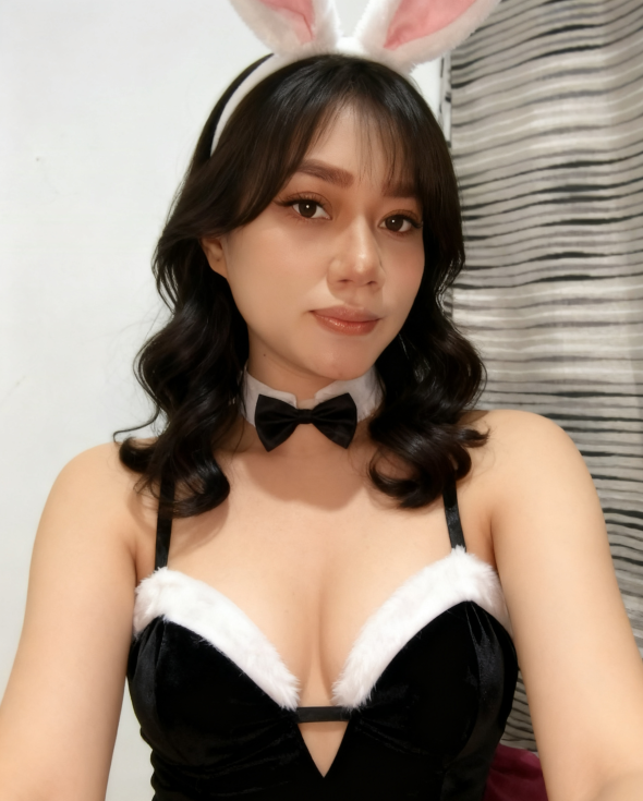 Soft sweet but a little wild This bunny doesnt just hope she teases charms and leaves you wanting more