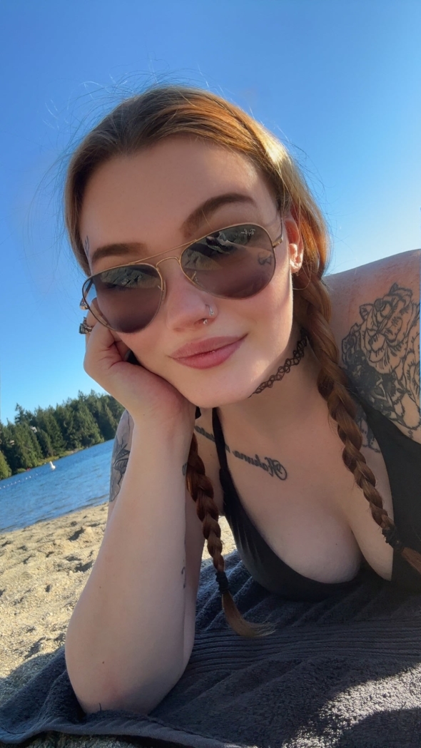 Sunkissed skin salty air and a look that says I know what im doing