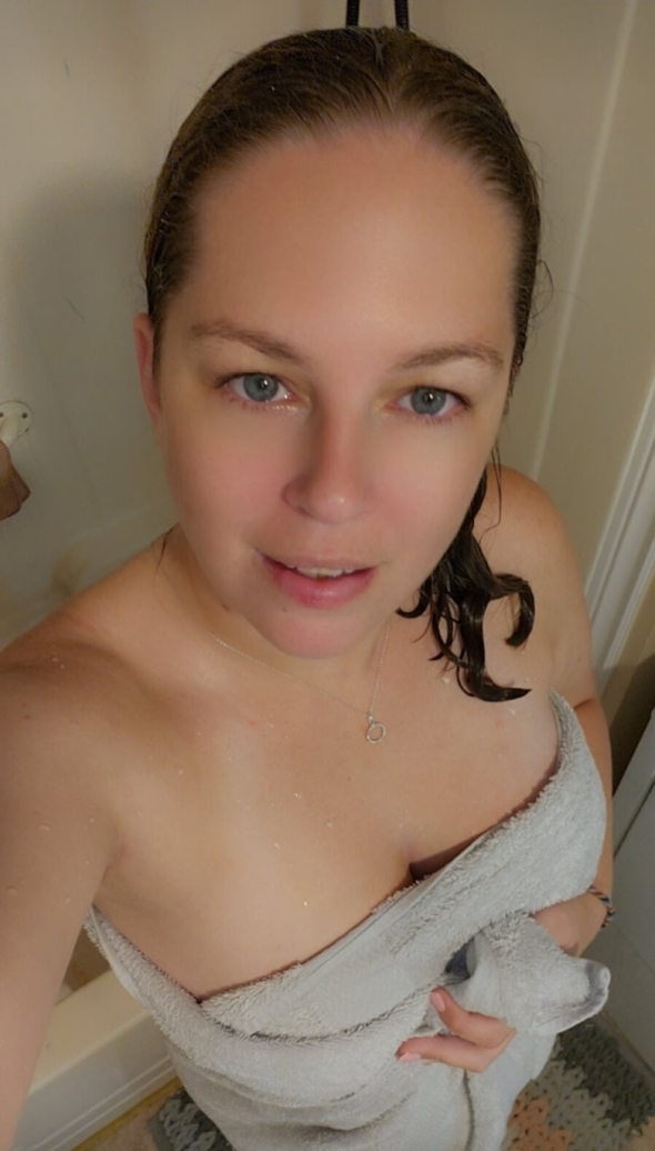 took a hot shower after the longest 12 hour day ever 